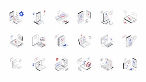 CRM Isometric Icons, an Outline Icon by Vectors Market (Thumbnail 6 of 6)