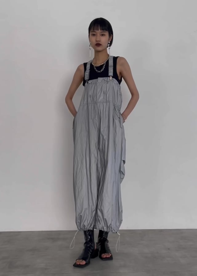 Ameri VINTAGE MANY WAY SUSPENDER SKIRT-