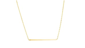 Italian 14kt Yellow Gold Bar Necklace