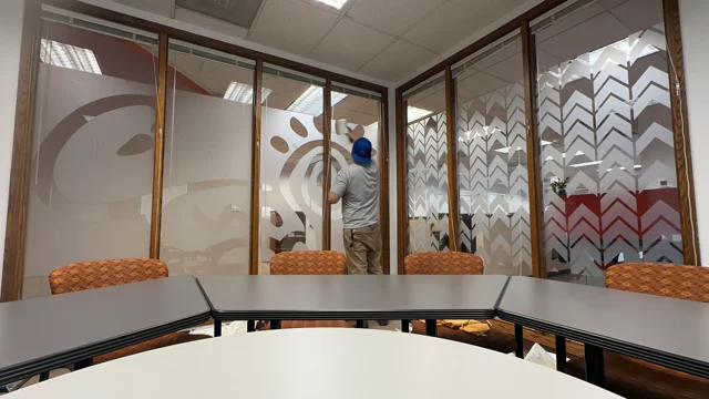 Vinyl Frosted Glass Privacy Window - Tier One Graphics