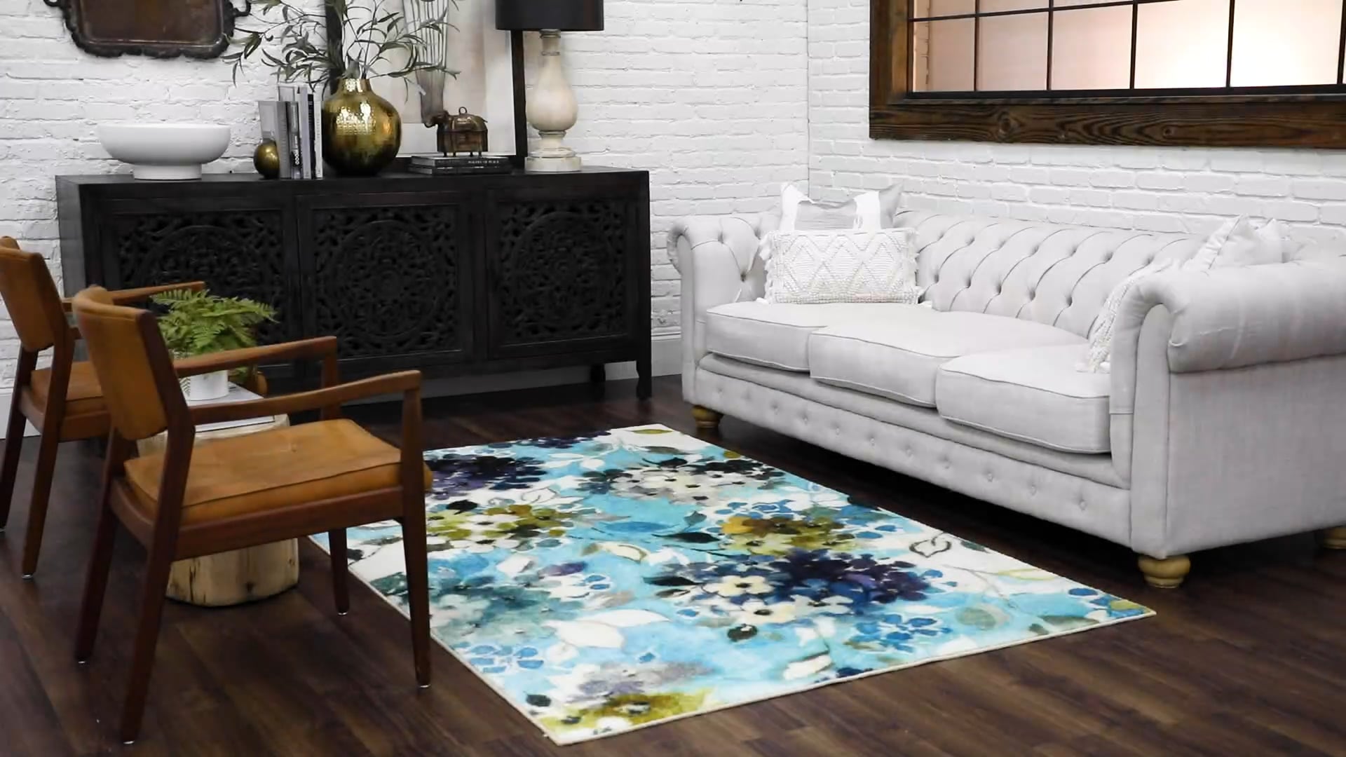Mohawk Prismatic Hydrangea Rug, 5'x8' Contemporary Area Rugs by