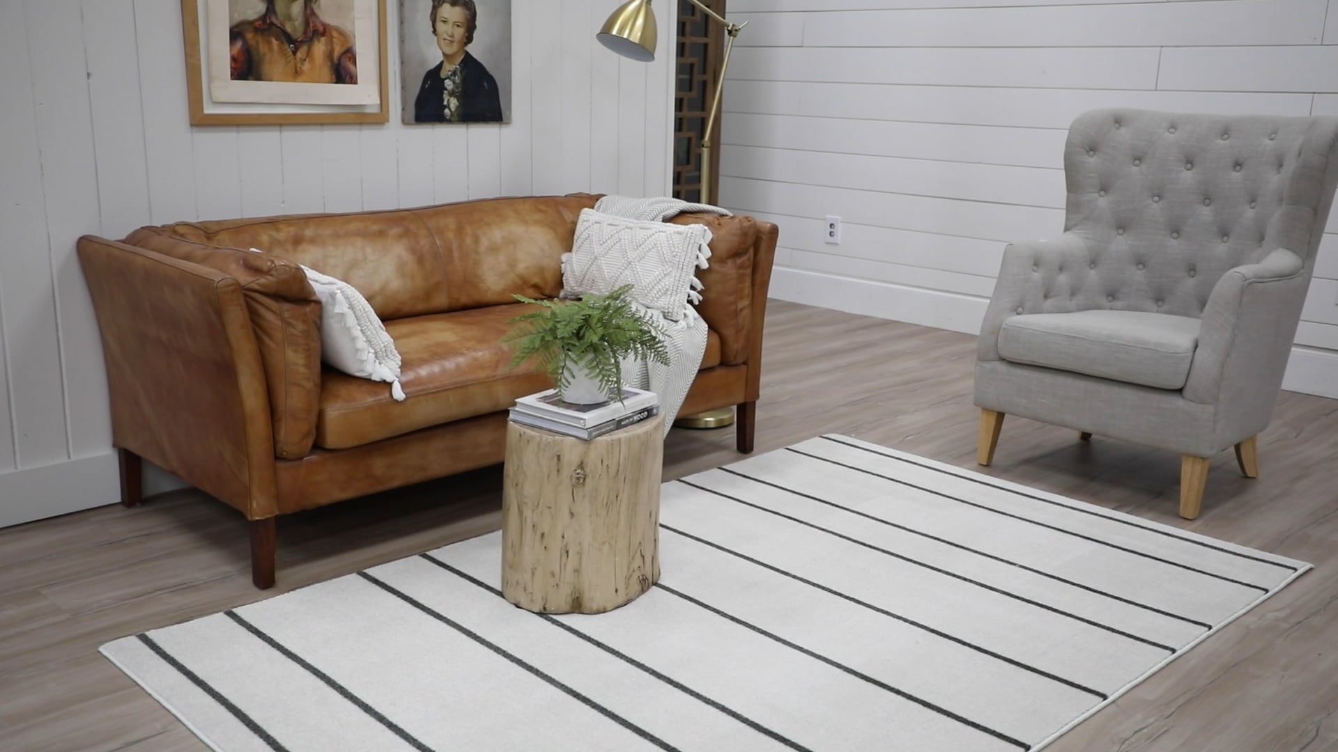 Mohawk Home Samson Modern Stripe Area Rug, 5' X 8' Contemporary