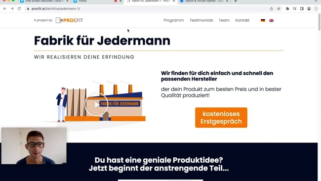 Fallbeispiel: "Fabrik für Jedermann Procfit"