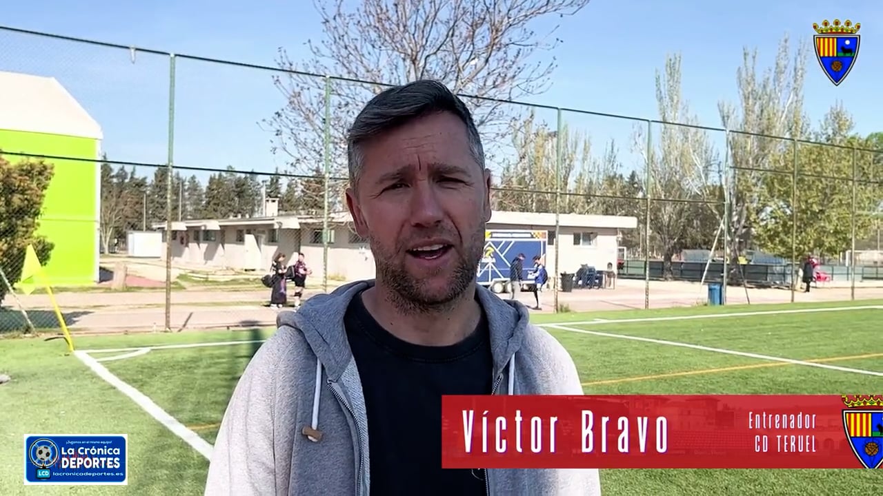 LA PREVIA / CD Ebro - CD Teruel / VÍCTOR BRAVO (Entrenador Teruel) J29 / 2ª RFEF - Grupo 3 / Fuente: CD Teruel