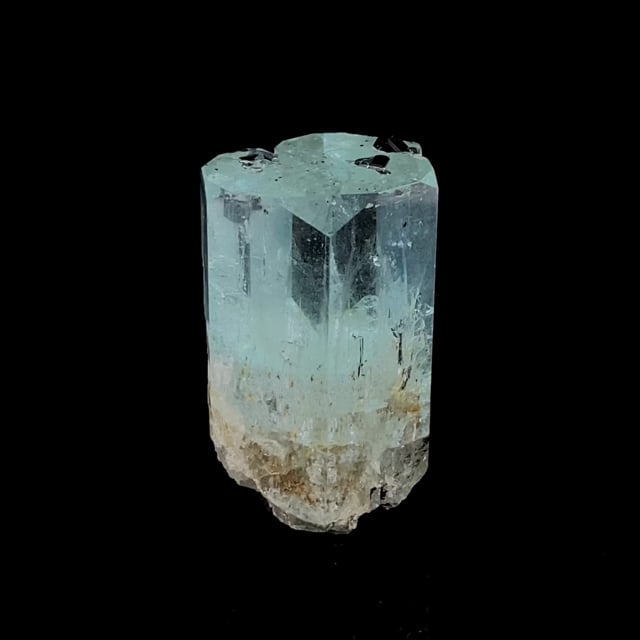 Beryl var: Aquamarine with Schorl