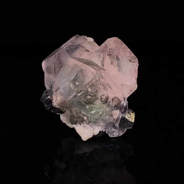 Fluorite (bi-colored crystals)