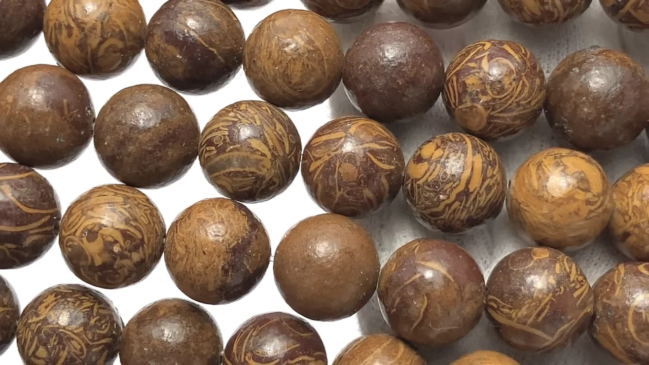 エレファントスキン ジャスパー ラウンド10mm｜天然石ビーズの卸問屋