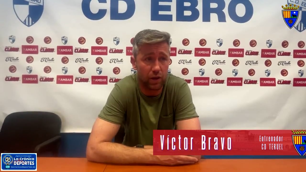 VÍCTOR BRAVO (Entrenador Teruel) CD Ebro 0-0 CD Teruel / J29 / 2ª RFEF - Grupo 3 / Fuente: CD Teruel