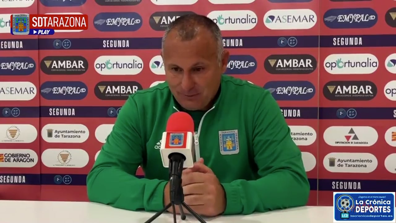 JAVI MORENO (Entrenador Tarazona) SD Tarazona 3-2 Mutilvera / J29 / 2ª RFEF - Grupo 2 / Fuente: SD Tarazona