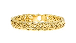 Italian 14kt Yellow Gold Cestina-Link Bracelet