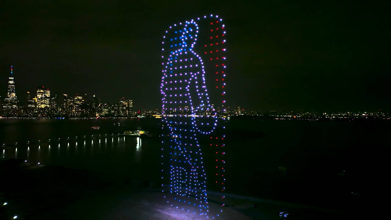 2022 NBA Draft Drone Show 500 Drones on Vimeo