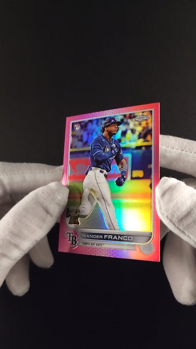 ORIGINAL Wander Franco Tampa Bay Rays Donruss PINK HOLO 