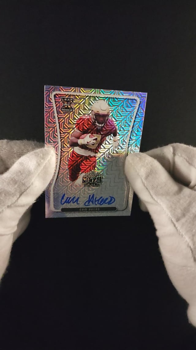 2020 Leaf Metal Cam Akers Silver Rookie RC Auto **Jersey Number