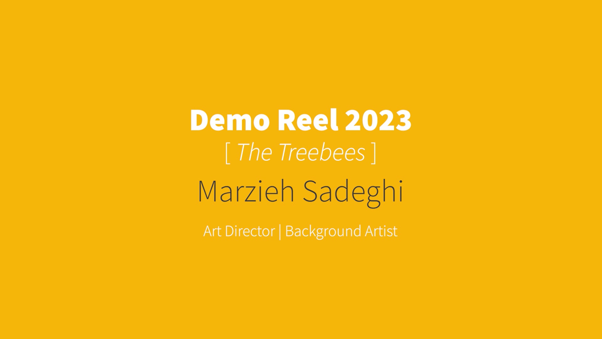 Art Direction & Background Art [The Treebees] Demo Reel