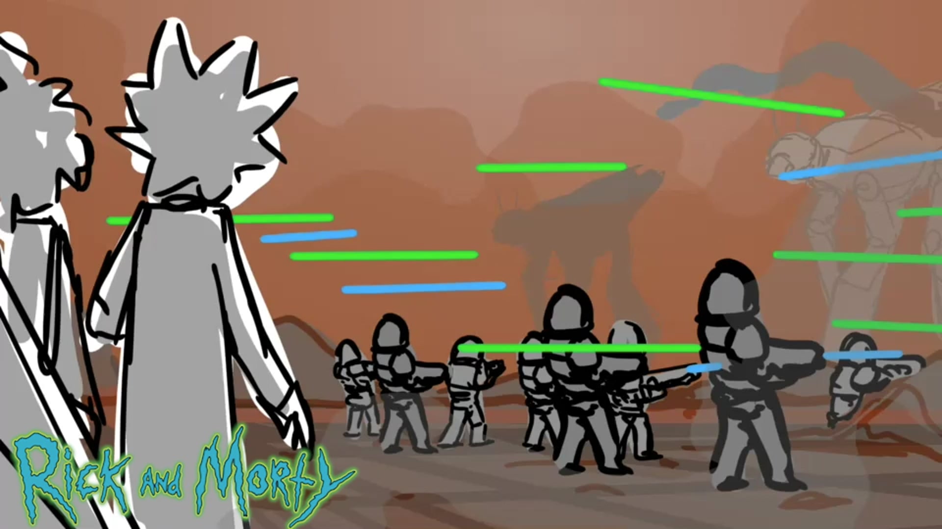 RICK AND MORTY - 'Battle of Bloodridge' THUMBMATIC - KEEGAN