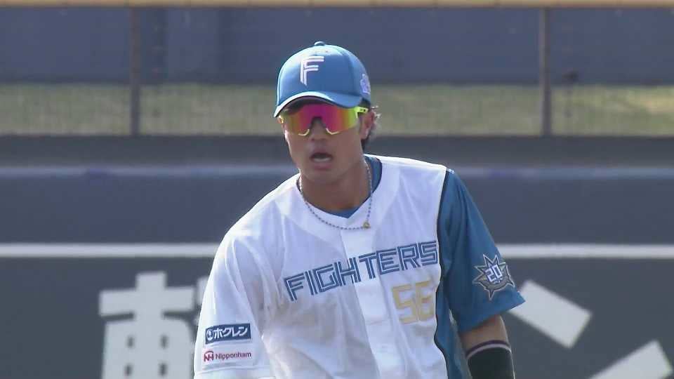 【ファーム】ファイターズ・細川凌平 ヒット性の打球をダイビングキャッチでアウトにするファインプレー!!  2023年4月11日 北海道日本ハムファイターズ 対 東京ヤクルトスワローズ