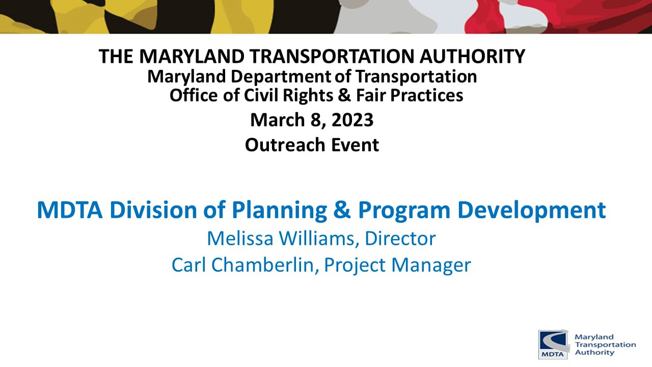 MDTA Division of Planning and Program Development Overview on Vimeo