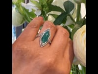 Agaat Marcasiet (pyriet) zilveren ring 14559-1694