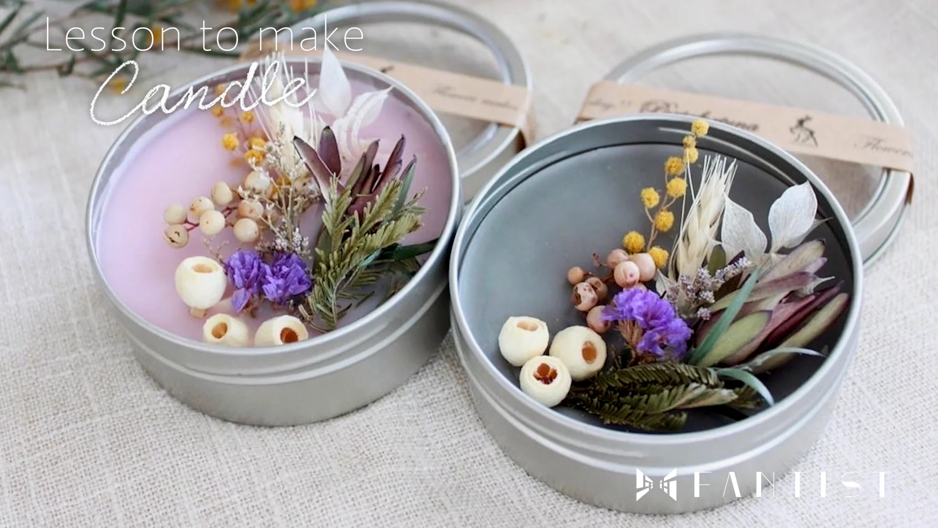 1回完結レッスン】Aroma Wax sachet CAN (アロマワックスサシェ