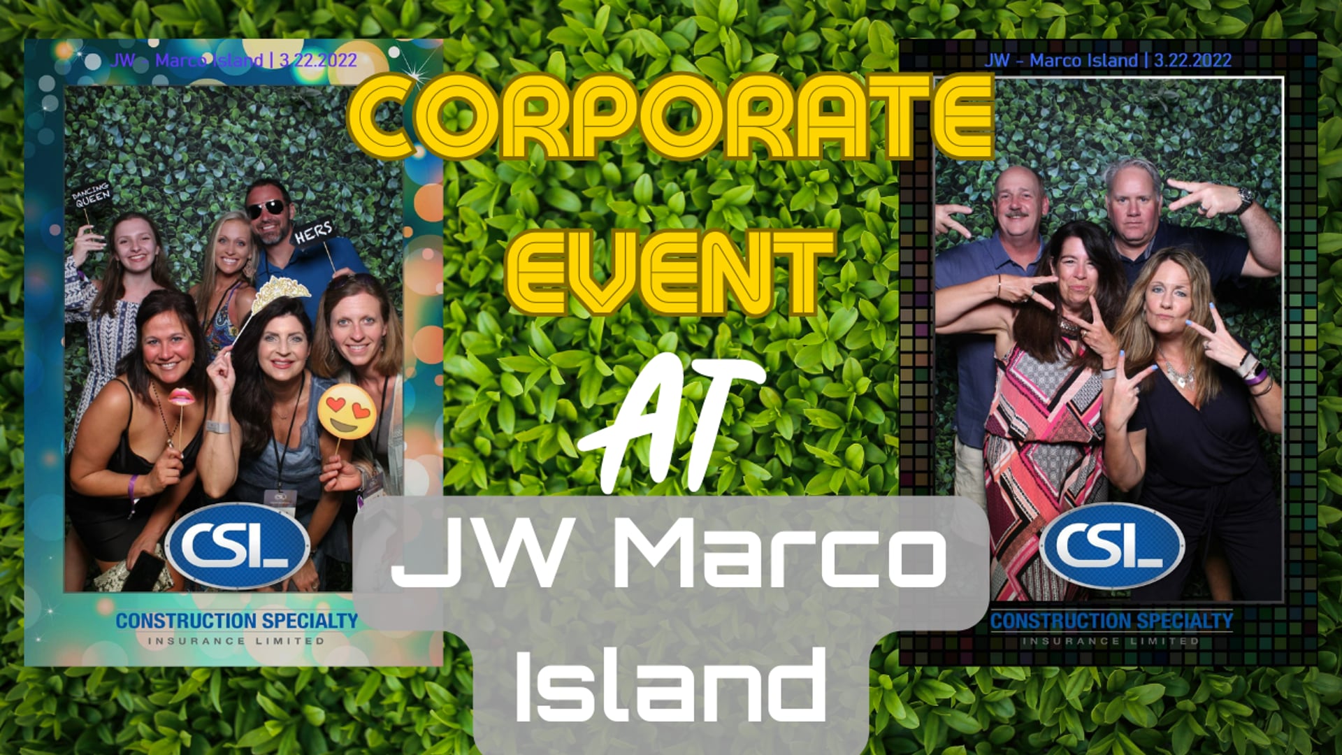 Corporate event at JW Marriott - Marco Island | feat. PHOto MIrror Booth