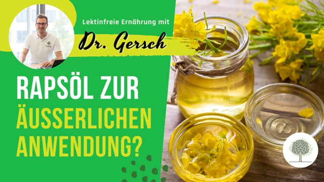 Ist das Rapsöl in der äußerlichen Anwendung auch entzündungsfördernd? 