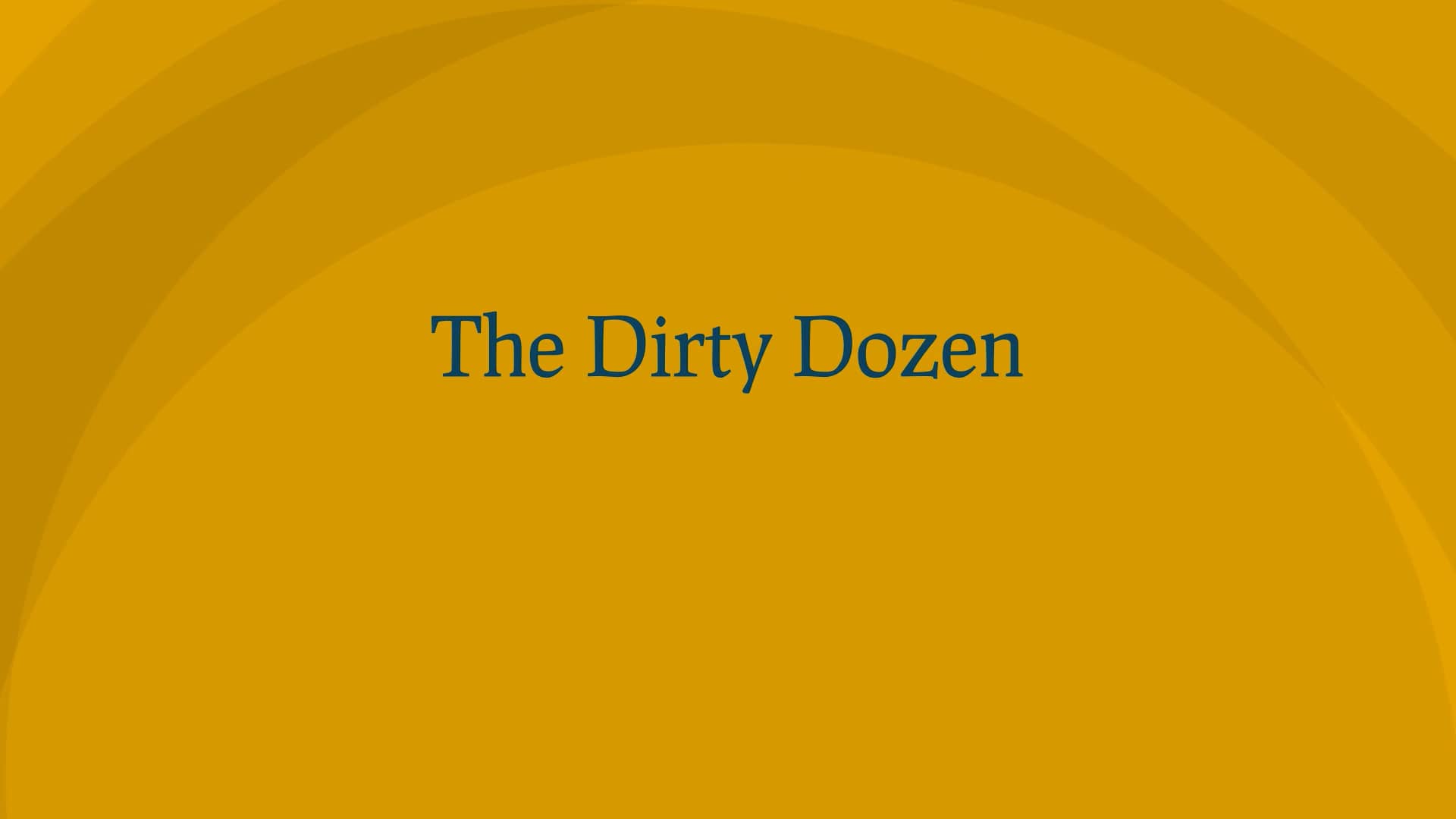 The Dirty Dozen MRM on Vimeo