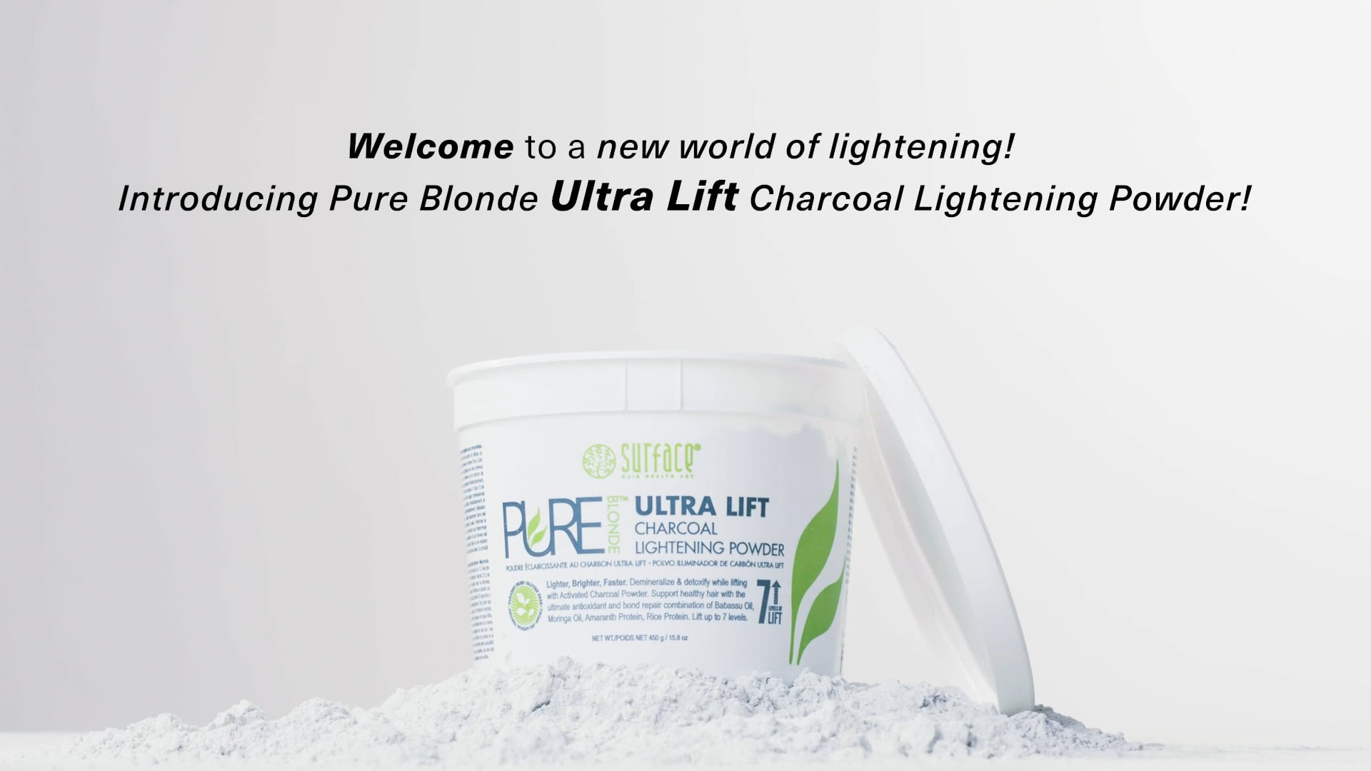 Ultra Lift Charcoal Lightening Powder on Vimeo