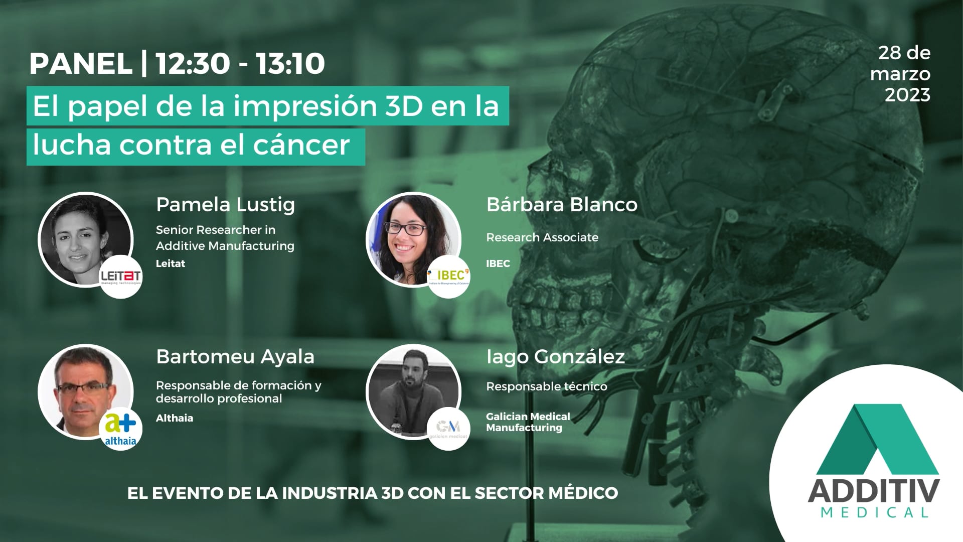 PANEL: El papel de la impresión 3D en la lucha contra el cáncer