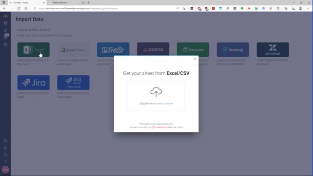 How to sync between Monday.com and Excel