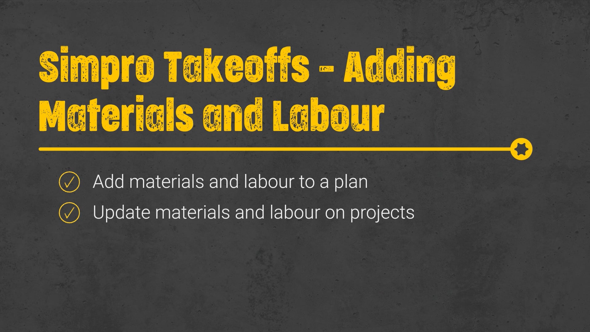 How to use Simpro Takeoffs Adding Materials and Labour to Takeoffs on