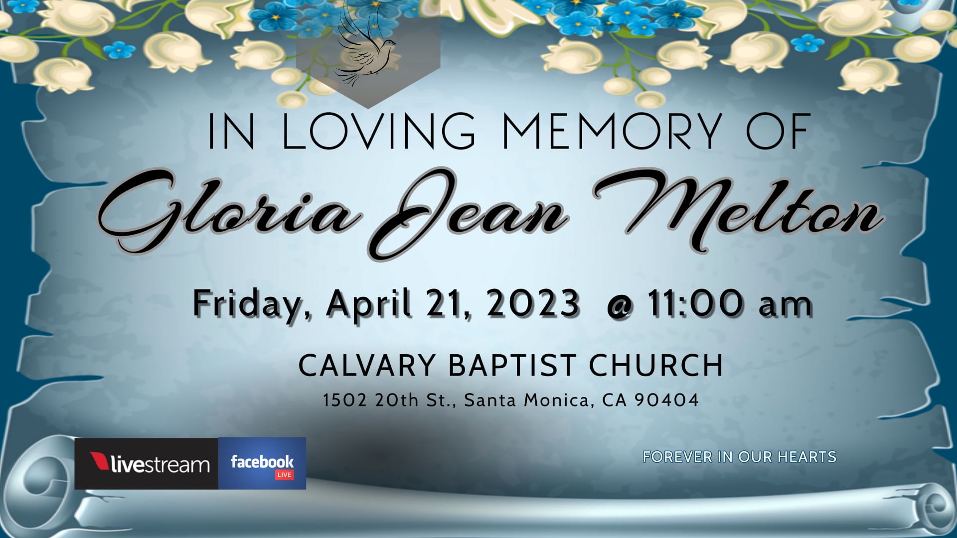 Gloria J Melton _ Memorial Service