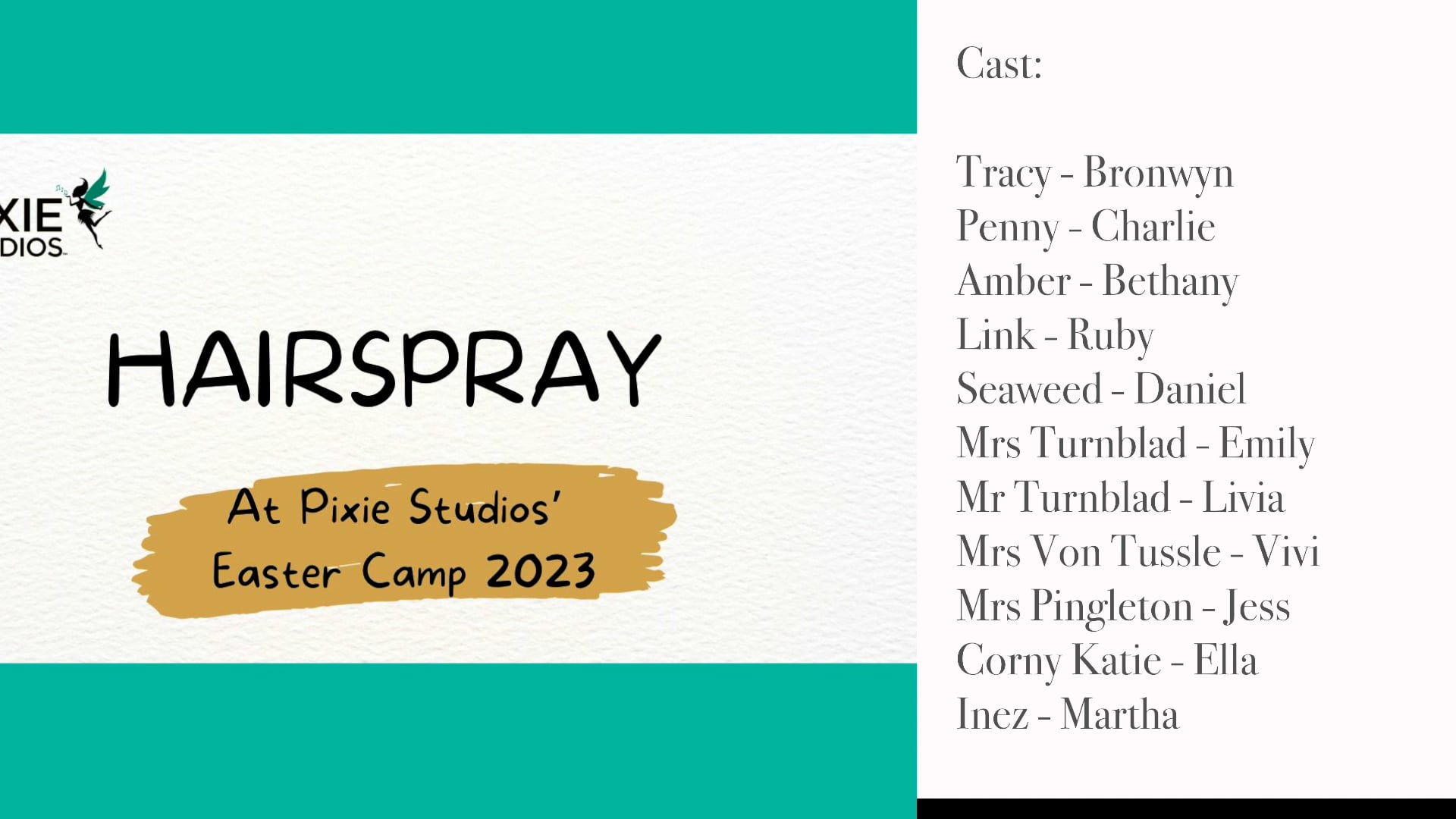 Hairspray on Vimeo