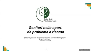 Genitori nello sport: da problema a risorsa