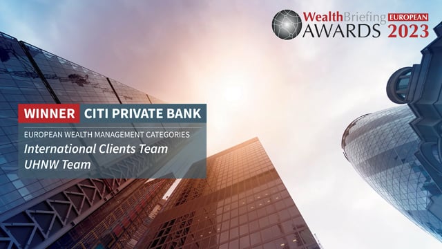 Citi Private Bank Wins International Clients Team And UHNW Team Categories placholder image