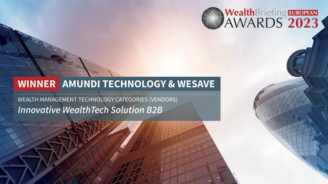 Amundi Technology And WeSave Awarded Innovative WealthTech Solution B2B  placholder image