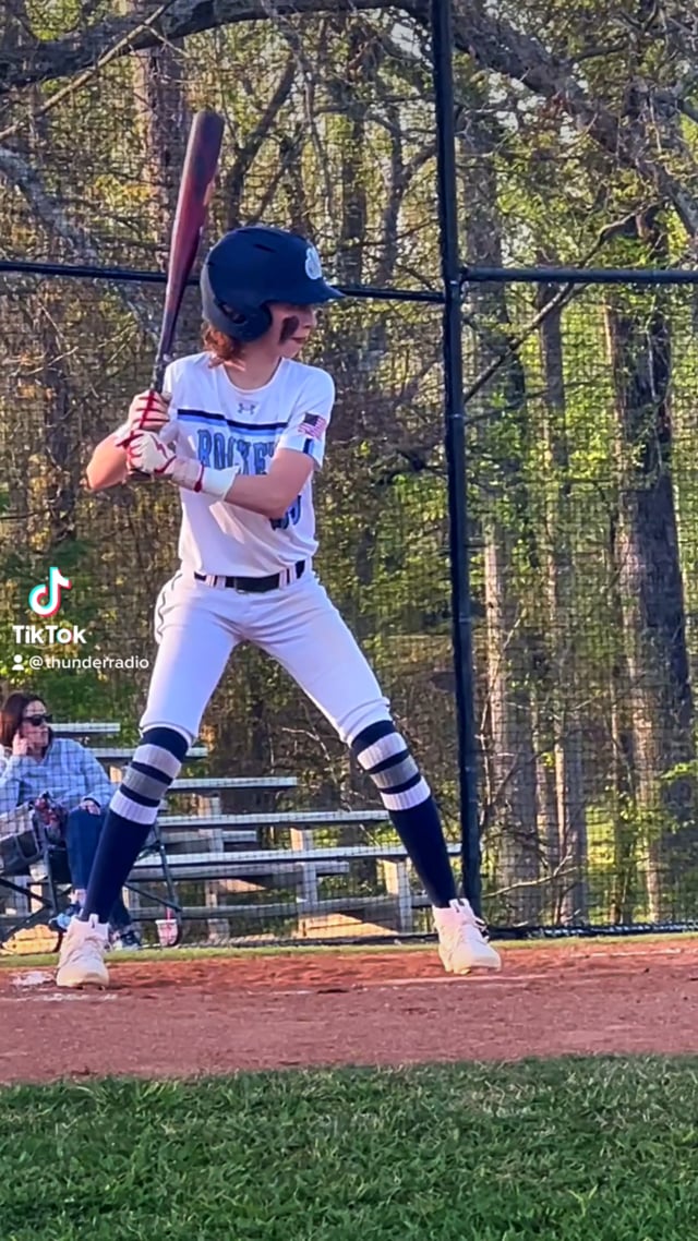 Westwood 8th grader Caleb Crouch with an inside the park home run