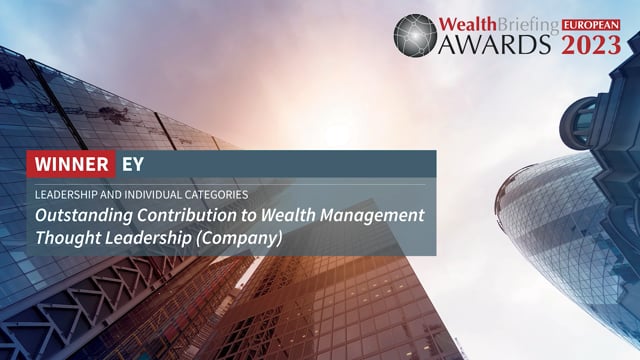 EY Recognised For Outstanding Contribution To Wealth Management Thought Leadership placholder image