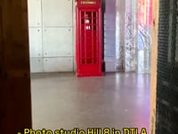 Video Gallery - Stage with Red Phone Booth, Antique Barn doors, Wine barrels and a Rust Corner