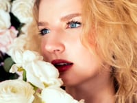 Video Gallery - Light, delicate studio with southwest windows and a rose wall