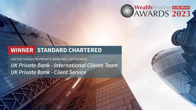 Standard Chartered Achieves UK Private Banking Double Win placholder image