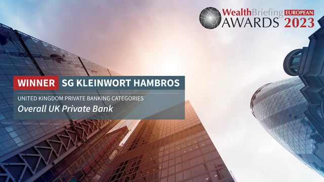 SG Kleinwort Hambros Awarded Best Overall UK Private Bank 2023 placholder image