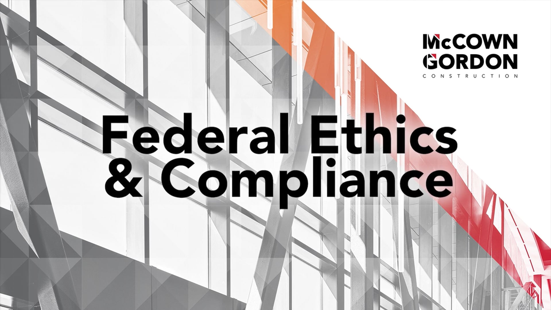 Employee Training Video: McCown Gordon "Ethics & Compliance" (English)