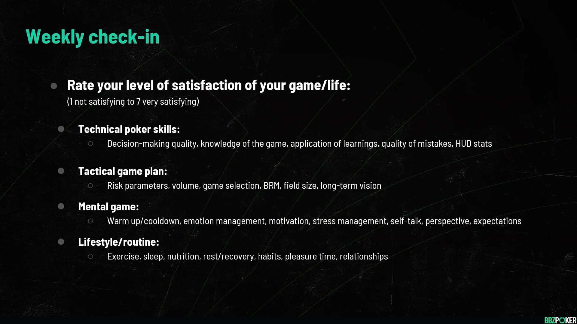 Taking and Maintaining Action – Mental Game