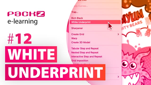 e-learning – White underprint