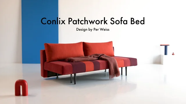 Conlix Patchwork Red Sofa Bed 2023