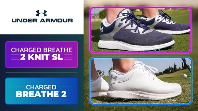 Under Armour Women’s Charged Breathe 2 Knit SL Golf Shoes