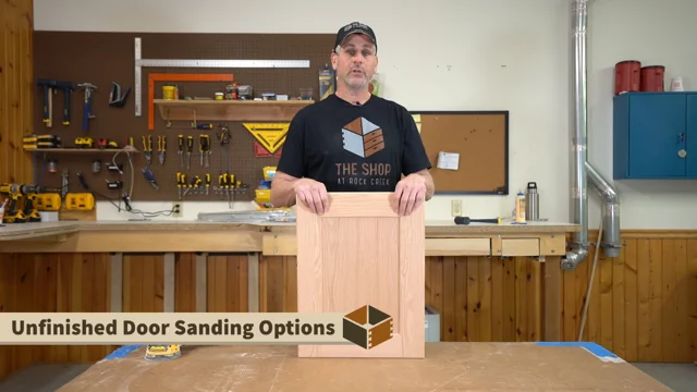 Unfinished Cabinet Sanding Options