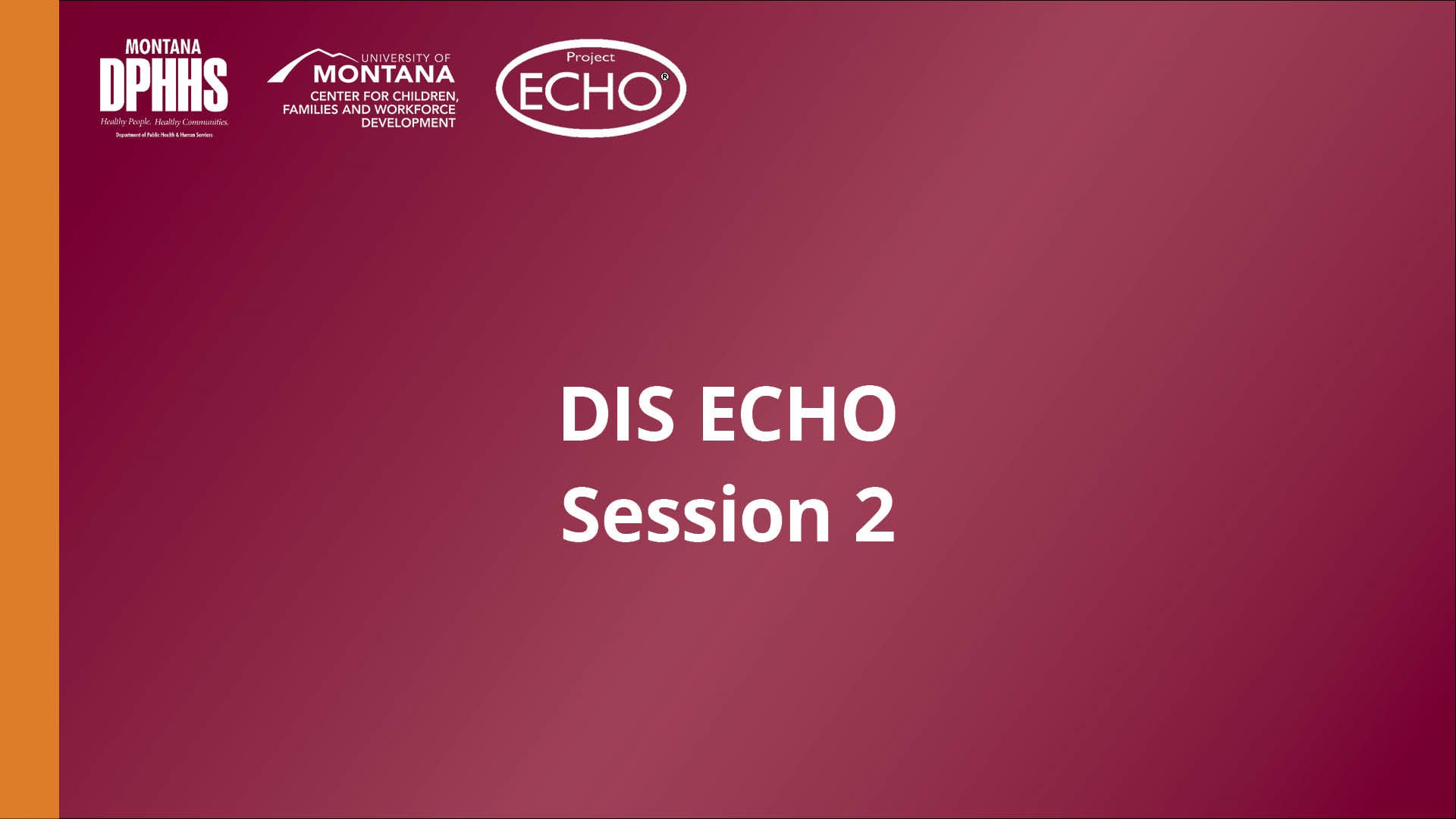 DIS ECHO Session 2 on Vimeo