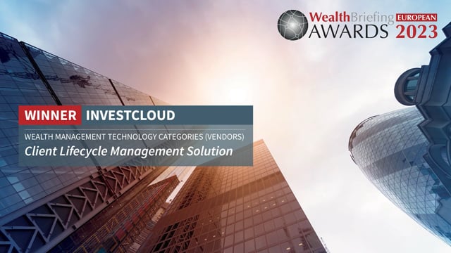 InvestCloud Awarded For Client Lifecycle Management Solution placholder image