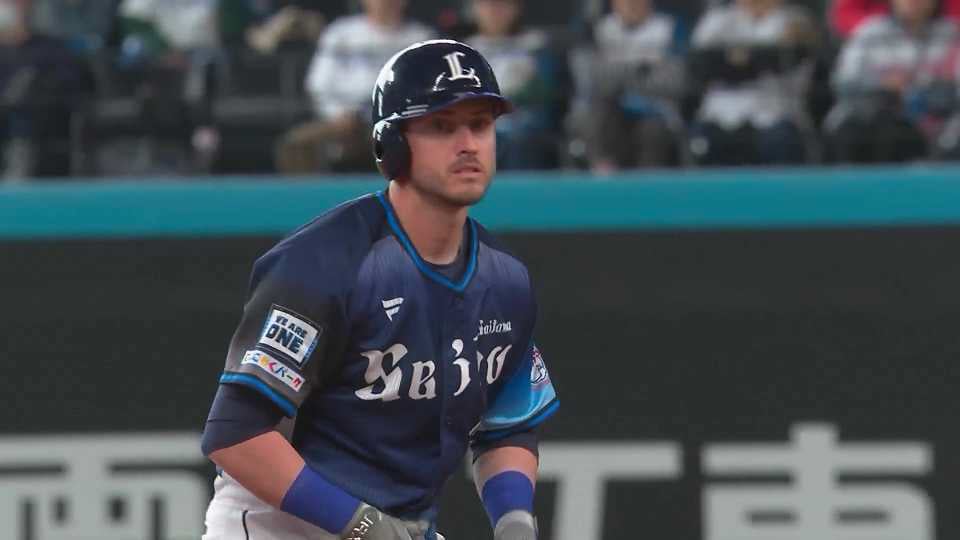 【4回表】助っ人コンビ躍動!! ライオンズ・ペイトン レフトへの2点タイムリー2ベースヒット!!  2023年4月15日 北海道日本ハムファイターズ 対 埼玉西武ライオンズ